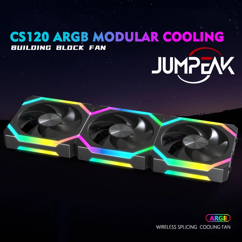 Kit Cooler ARGB PWM 120mm JUMPEAK CS120