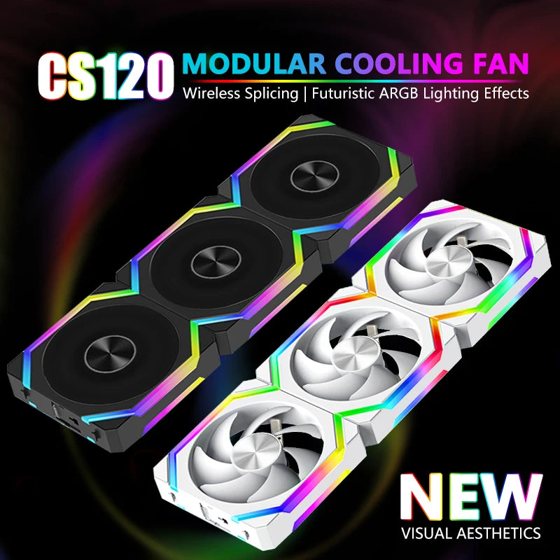Kit Cooler ARGB PWM 120mm JUMPEAK CS120